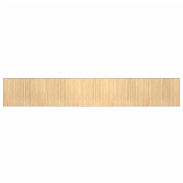 Teppich Rechteckig Hell Natur 80x1000 cm Bambus - Image 2