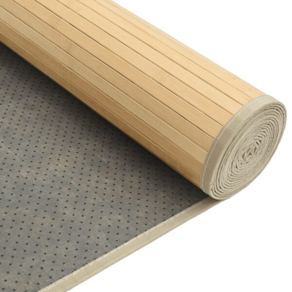 Teppich Rechteckig Hell Natur 80x1000 cm Bambus - Image 5
