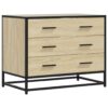 Schubladenschrank Sonoma-Eiche 70x41x56 cm Holzwerkstoff - Image 2