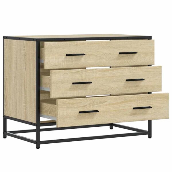 Schubladenschrank Sonoma-Eiche 70x41x56 cm Holzwerkstoff - Image 5