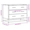 Schubladenschrank Sonoma-Eiche 70x41x56 cm Holzwerkstoff - Image 10