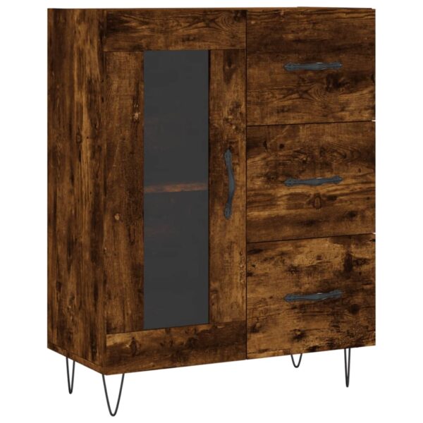 Highboard Räuchereiche 69,5x34x180 cm Holzwerkstoff - Image 7