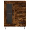 Highboard Räuchereiche 69,5x34x180 cm Holzwerkstoff - Image 8