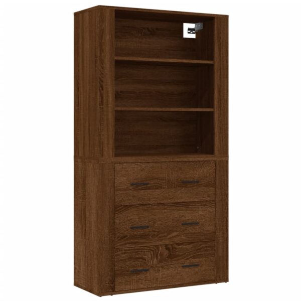 Highboard  Eichen-Optik Holzwerkstoff - Image 2