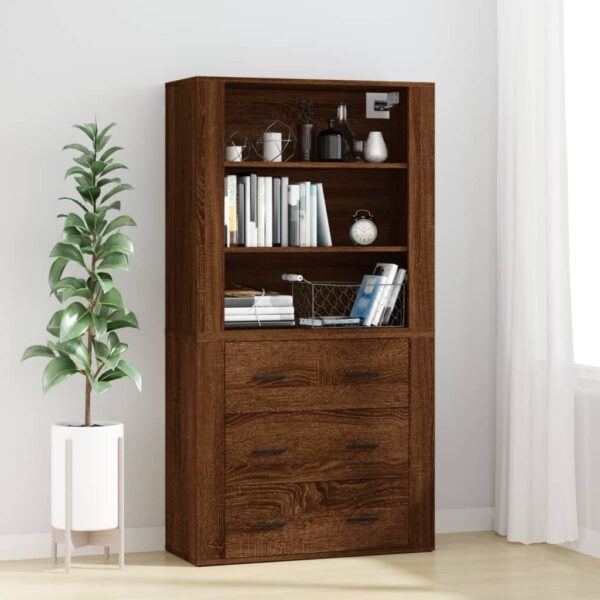 Highboard  Eichen-Optik Holzwerkstoff