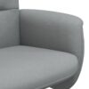 Relaxsessel mit Fußhocker Hellgrau Stoff - Image 7