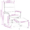 Relaxsessel mit Fußhocker Hellgrau Stoff - Image 9