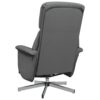 Relaxsessel mit Fußteil Dunkelgrau Stoff - Image 5