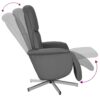 Relaxsessel mit Fußteil Dunkelgrau Stoff - Image 6