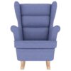 Schaukelsessel Jeansblau 74x90x102 cm Stoff - Image 4