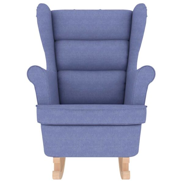 Schaukelsessel Jeansblau 74x90x102 cm Stoff - Image 4