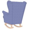 Schaukelsessel Jeansblau 74x90x102 cm Stoff - Image 6