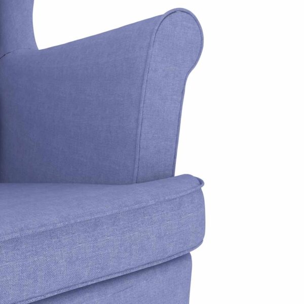 Schaukelsessel Jeansblau 74x90x102 cm Stoff - Image 7