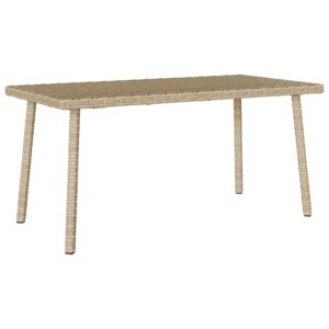 Garten-Couchtisch Rechteckig  80x40x37 cm Poly Rattan