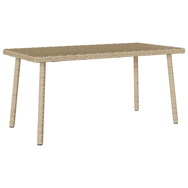 Garten-Couchtisch Rechteckig  80x40x37 cm Poly Rattan