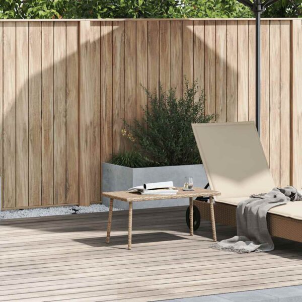 Garten-Couchtisch Rechteckig  80x40x37 cm Poly Rattan - Image 2