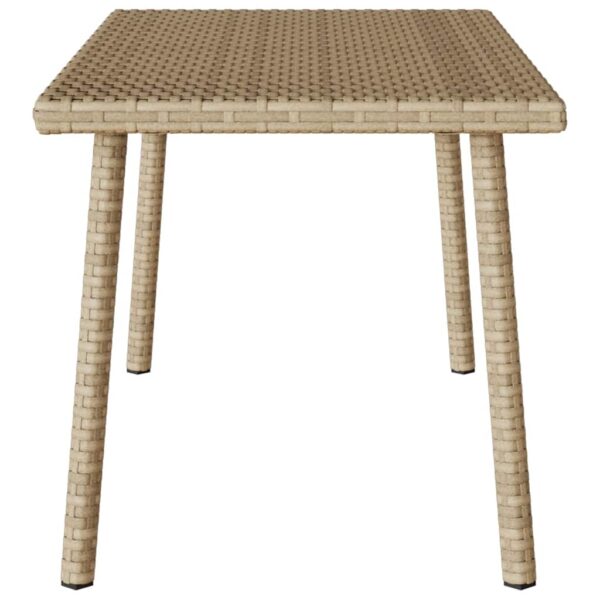 Garten-Couchtisch Rechteckig  80x40x37 cm Poly Rattan - Image 5