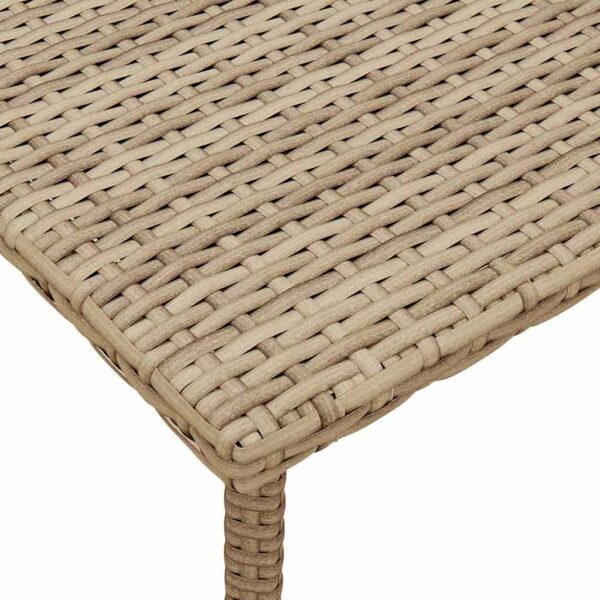 Garten-Couchtisch Rechteckig  80x40x37 cm Poly Rattan - Image 7